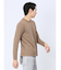 ジャガード バーズアイ クルーネック長袖Tシャツ