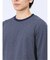 ジャガード バーズアイ クルーネック長袖Tシャツ