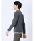 さまになる フェイクレイヤード キーネック長袖Tシャツ
