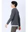 さまになる フェイクレイヤード キーネック長袖Tシャツ