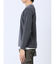 さまになる フェイクレイヤード キーネック長袖Tシャツ