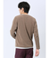 さまになる フェイクレイヤード キーネック長袖Tシャツ