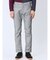 クロスストレッチ+ウォーム スリムパンツ ライトグレー