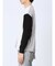 カシミアタッチ パネルクルーニット&長袖Tシャツ アンサンブル