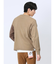 カシミアタッチ パネルクルーニット&長袖Tシャツ アンサンブル