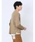 カシミアタッチ パネルクルーニット&長袖Tシャツ アンサンブル