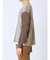 カシミアタッチ パネルクルーニット&長袖Tシャツ アンサンブル