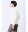 ワッフル裏起毛 フェイクVネック長袖Tシャツ