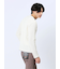 ワッフル裏起毛 フェイクVネック長袖Tシャツ