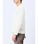 ワッフル裏起毛 フェイクVネック長袖Tシャツ