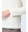 ワッフル裏起毛 フェイクVネック長袖Tシャツ
