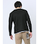 ワッフル裏起毛 フェイクVネック長袖Tシャツ