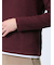 ワッフル裏起毛 フェイクVネック長袖Tシャツ