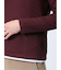 ワッフル裏起毛 フェイクVネック長袖Tシャツ