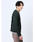 ワッフル裏起毛 フェイクVネック長袖Tシャツ