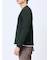 ワッフル裏起毛 フェイクVネック長袖Tシャツ