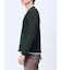 ワッフル裏起毛 フェイクVネック長袖Tシャツ