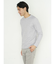 パールワッフル裏使い クルーネック長袖Ｔシャツ