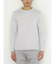 パールワッフル裏使い クルーネック長袖Ｔシャツ