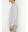 パールワッフル裏使い クルーネック長袖Ｔシャツ