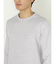 パールワッフル裏使い クルーネック長袖Ｔシャツ