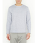 パールワッフル裏使い クルーネック長袖Ｔシャツ