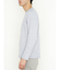 パールワッフル裏使い クルーネック長袖Ｔシャツ