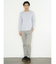 パールワッフル裏使い クルーネック長袖Ｔシャツ