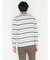 ポップコーンボーダー クルーネック長袖Tシャツ