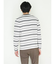ポップコーンボーダー クルーネック長袖Tシャツ