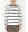 ポップコーンボーダー クルーネック長袖Tシャツ