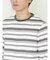ポップコーンボーダー クルーネック長袖Tシャツ