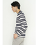 ポップコーンボーダー クルーネック長袖Tシャツ