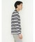 ポップコーンボーダー クルーネック長袖Tシャツ