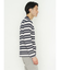ポップコーンボーダー クルーネック長袖Tシャツ