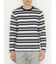 ポップコーンボーダー クルーネック長袖Tシャツ