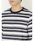 ポップコーンボーダー クルーネック長袖Tシャツ