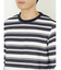 ポップコーンボーダー クルーネック長袖Tシャツ