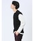 さまになる フェイクレイヤード クルーネック長袖Tシャツ