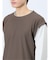 さまになる フェイクレイヤード クルーネック長袖Tシャツ