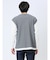 さまになる フェイクレイヤード クルーネック長袖Tシャツ