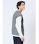 さまになる フェイクレイヤード クルーネック長袖Tシャツ