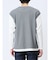 さまになる フェイクレイヤード クルーネック長袖Tシャツ