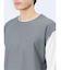 さまになる フェイクレイヤード クルーネック長袖Tシャツ