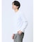 【DRESS T-SHIRT】綿ストレッチ クルーネック長袖Tシャツ