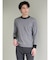【DRESS T-SHIRT】綿ストレッチ クルーネック長袖Tシャツ