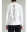 ロゴ切替 クルーネック長袖Tシャツ