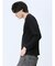 ロゴ切替 クルーネック長袖Tシャツ