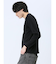 ロゴ切替 クルーネック長袖Tシャツ