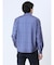 ModernRelax ストレッチチェック柄 ワイドカラー長袖シャツ